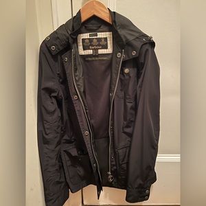 Barbour Black Lightweight Waterproof Trench Coat